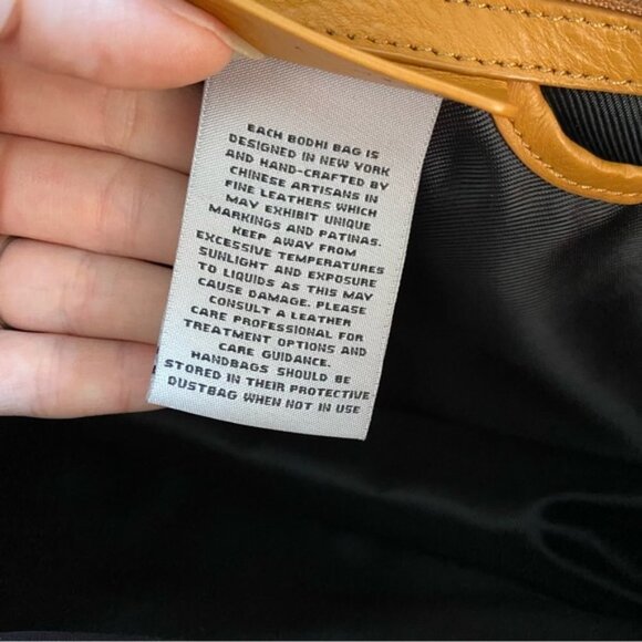 New BODHI laptop satchel messenger bag tan and brown - Picture 6 of 13